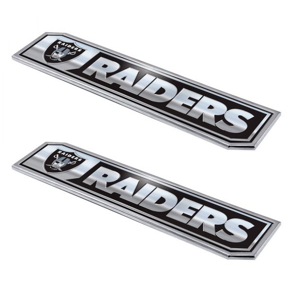 FanMats® - NFL "Oakland Raiders" Embossed Truck Emblems