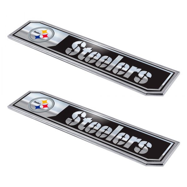 FanMats® - NFL "Pittsburgh Steelers" Multicolor Embossed Truck Emblems