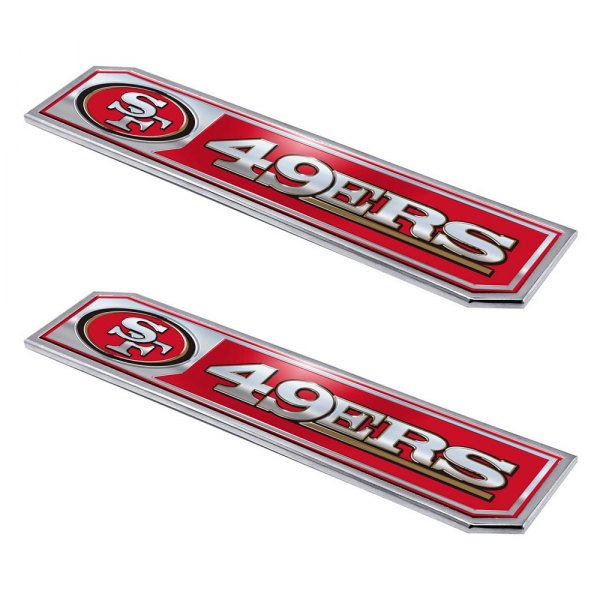 FanMats® - NFL "San Francisco 49ers" Embossed Truck Emblems