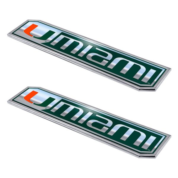 FanMats® - College "University of Miami" Embossed Truck Emblems