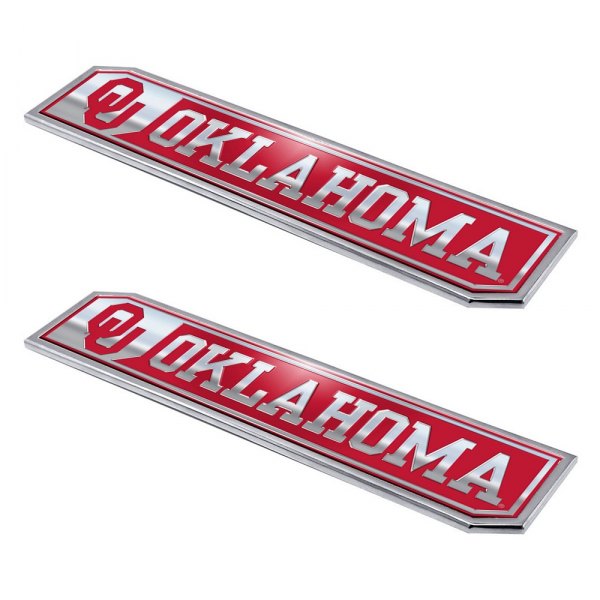 FanMats® - College "University of Oklahoma" Embossed Truck Emblems