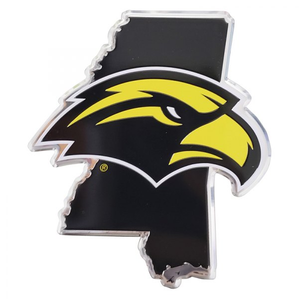FanMats® - College "University of Southern Mississippi" Embossed State Emblem