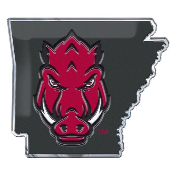 FanMats® - College "University of Arkansas" Embossed State Emblem