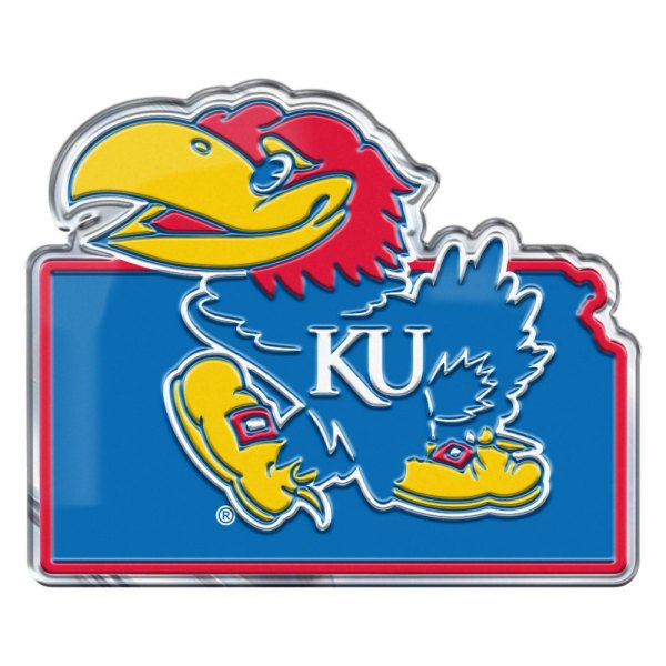 FanMats® - College "University of Kansas" Embossed State Emblem
