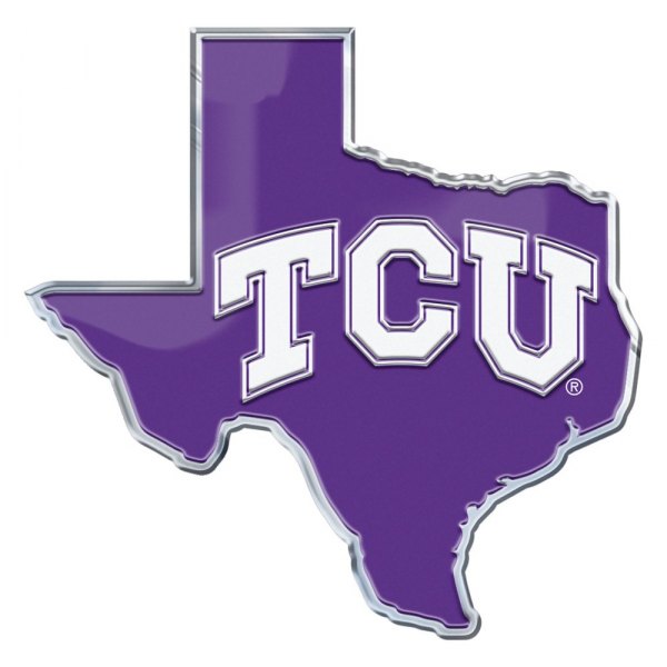 FanMats® - College "Texas Christian University" Embossed State Emblem