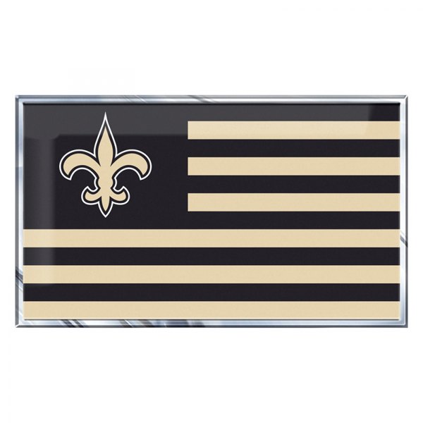 FanMats® - NFL "New Orleans Saints" Embossed State Flag Emblem