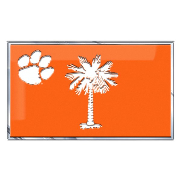 FanMats® - College "Clemson University" Embossed State Flag Emblem