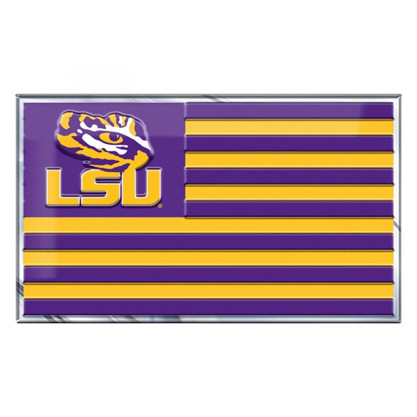 FanMats® - College "Louisiana State University" Embossed State Flag Emblem