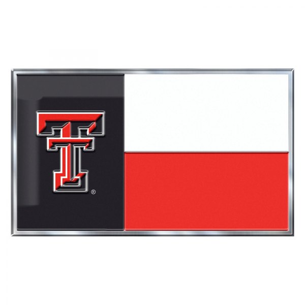 FanMats® - College "Texas Tech University" Embossed State Flag Emblem