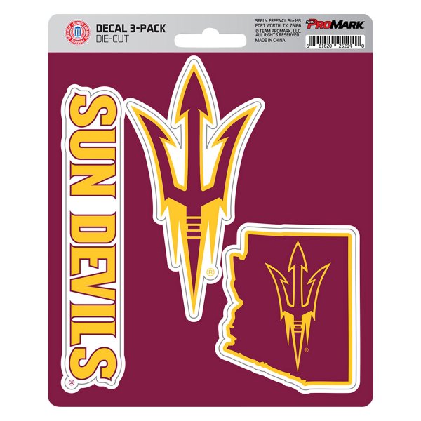 FanMats® - 5" x 6.25" Maroon/Gold Decals