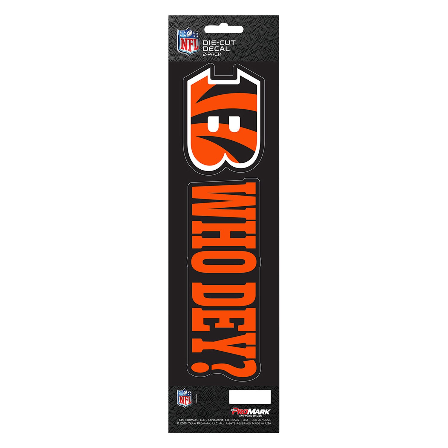 Logo Cincinnati Bengals 3-Pack Fan Decal