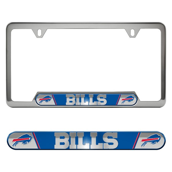 FanMats® - Sport Embossed NFL License Plate Frame with Buffalo Bills Logo