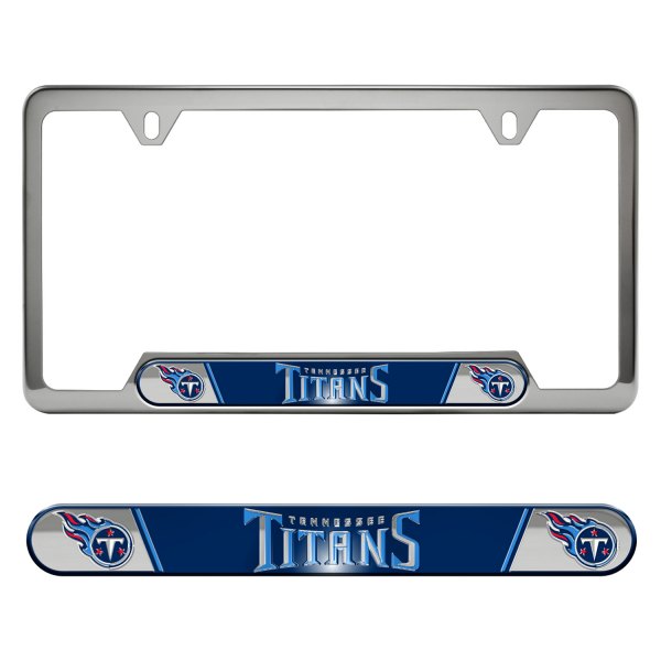 FanMats® - Sport Embossed NFL License Plate Frame with Tennessee Titans Logo