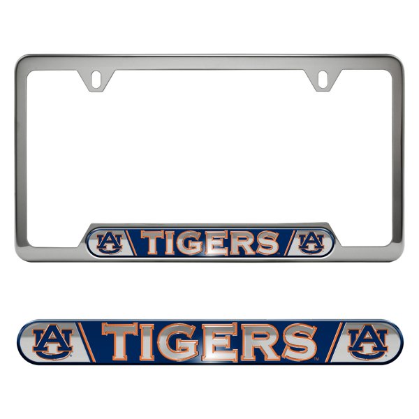 FanMats® - Collegiate Embossed License Plate Frame with Auburn University Logo