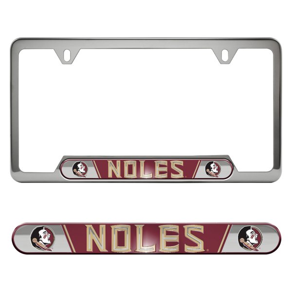 FanMats® - Collegiate Embossed License Plate Frame with Florida State University Logo