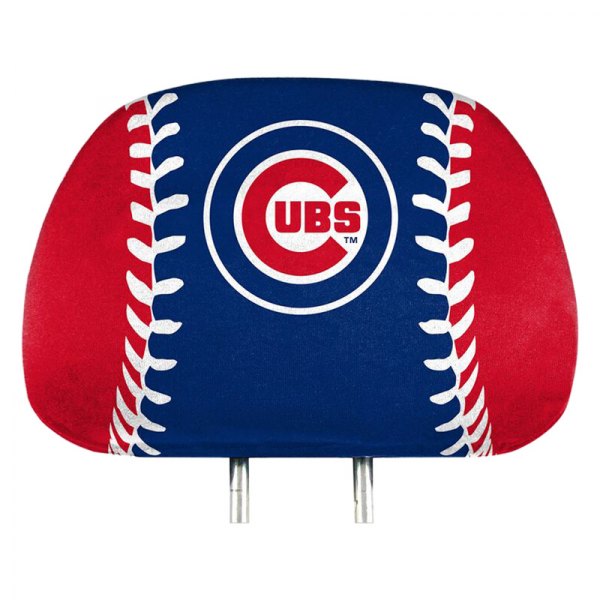  FanMats® - Headrest Covers with Printed Chicago Cubs Logo