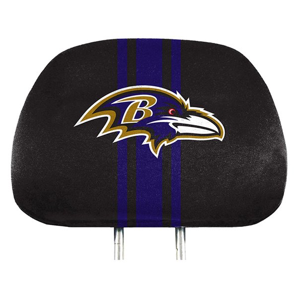  FanMats® - Headrest Covers with Printed Baltimore Ravens Logo