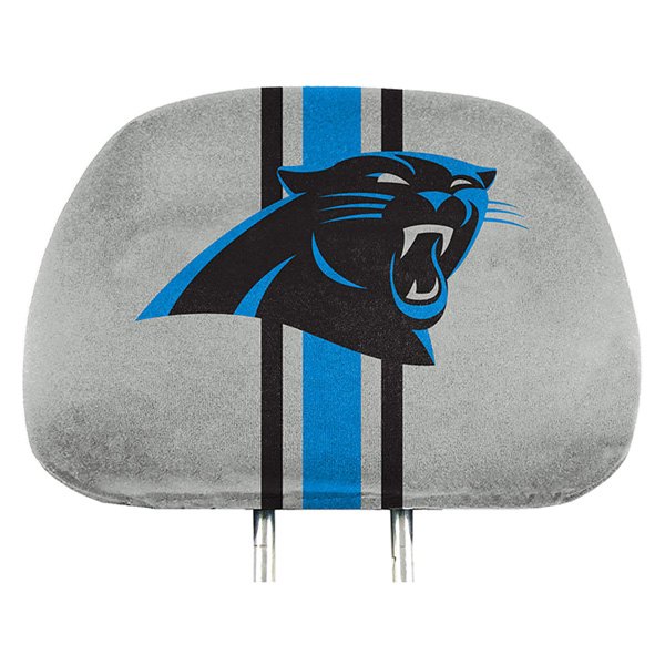  FanMats® - Headrest Covers with Printed Carolina Panthers Logo