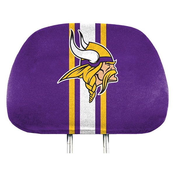  FanMats® - Headrest Covers with Printed Minnesota Vikings Logo