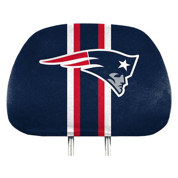  FanMats® - Headrest Covers with Printed New England Patriots Logo