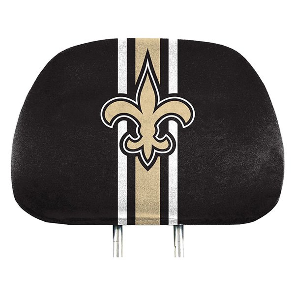  FanMats® - Headrest Covers with Printed New Orleans Saints Logo