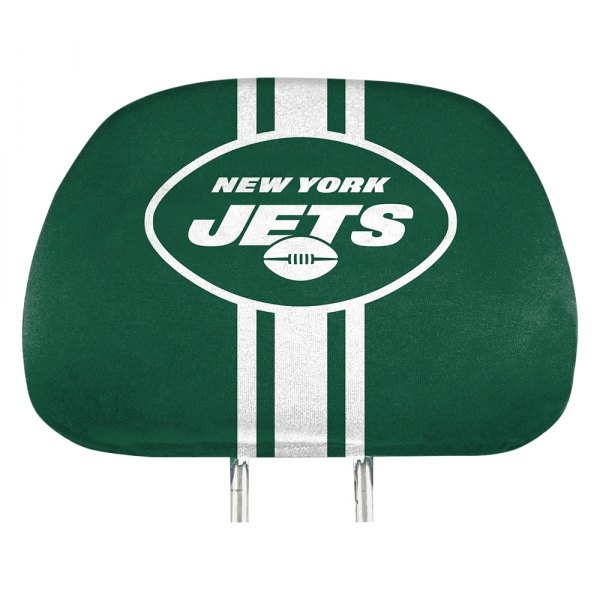  FanMats® - Headrest Covers with Printed New York Jets Logo