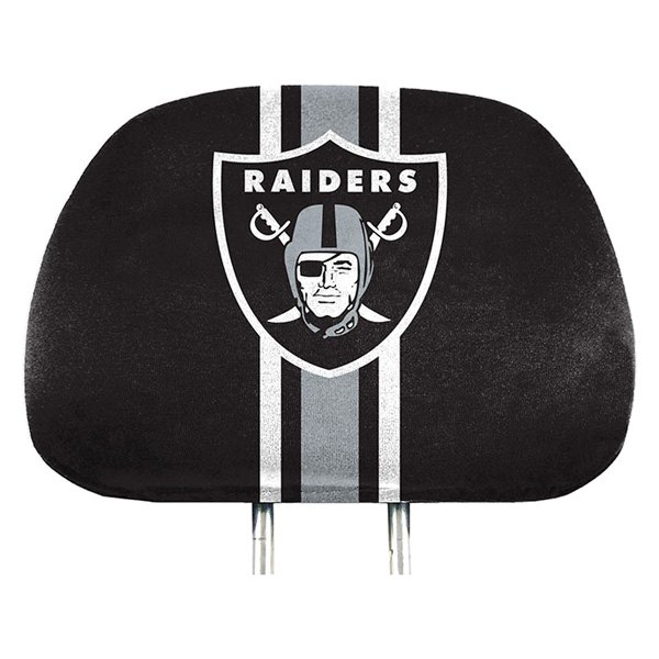  FanMats® - Headrest Covers with Printed Oakland Raiders Logo