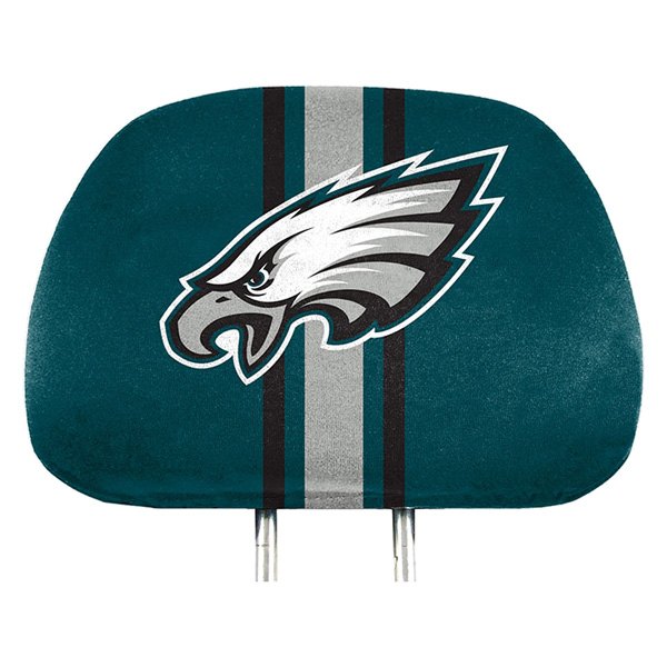  FanMats® - Headrest Covers with Printed Philadelphia Eagles Logo