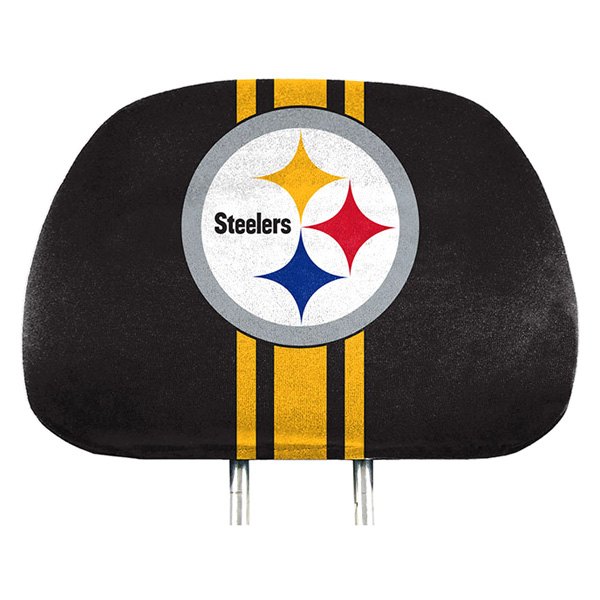  FanMats® - Headrest Covers with Printed Pittsburgh Steelers Logo