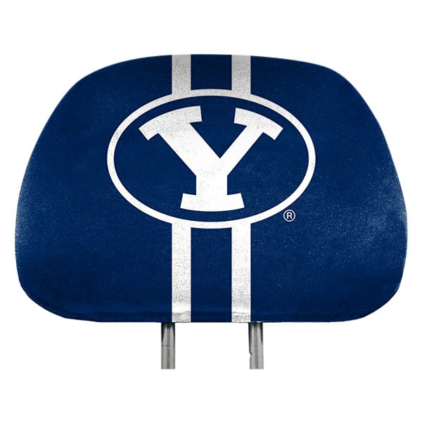  FanMats® - Headrest Covers with Printed Brigham Young University Logo