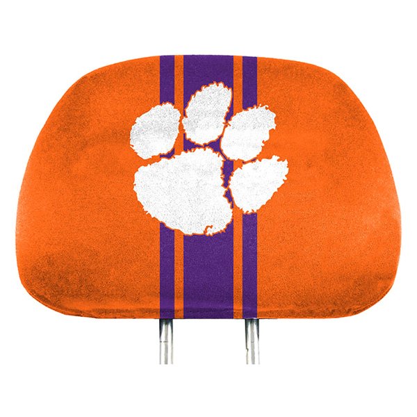  FanMats® - Headrest Covers with Printed Clemson Tigers Logo