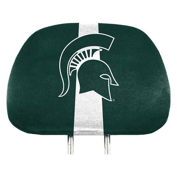  FanMats® - Headrest Covers with Printed Michigan State Spartans Logo