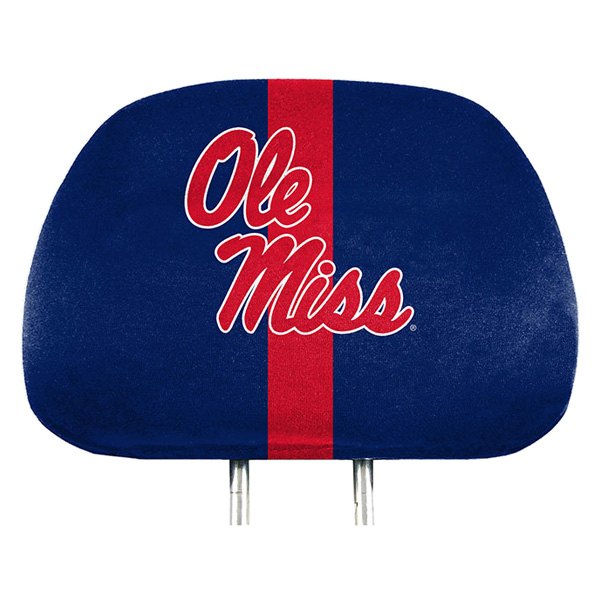  FanMats® - Headrest Covers with Printed Mississippi Old Miss Rebels Logo