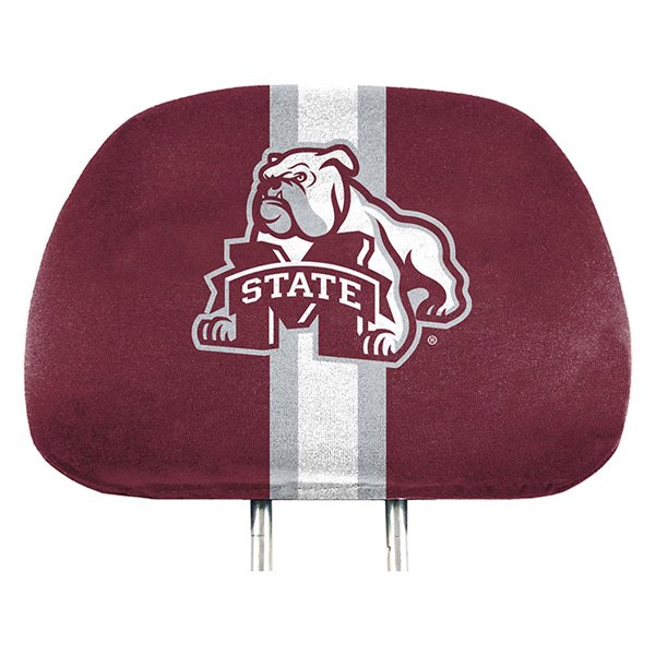  FanMats® - Headrest Covers with Printed Mississippi State Bulldogs Logo