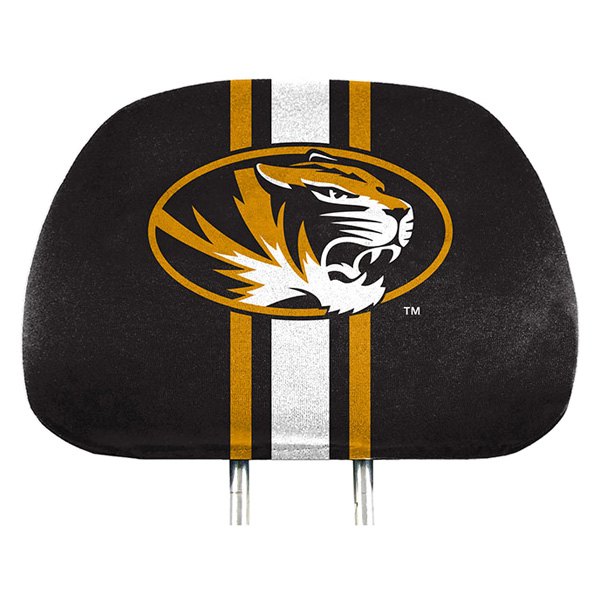  FanMats® - Headrest Covers with Printed Missouri Tigers Logo