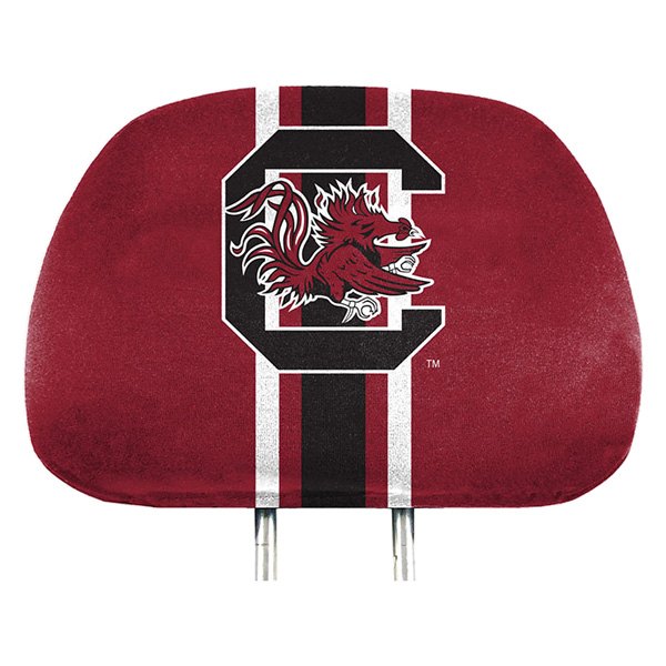 FanMats® - Headrest Covers with Printed South Carolina Gamecocks Logo