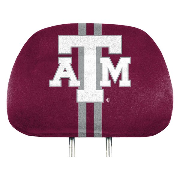  FanMats® - Headrest Covers with Printed Texas A and M Aggies Logo