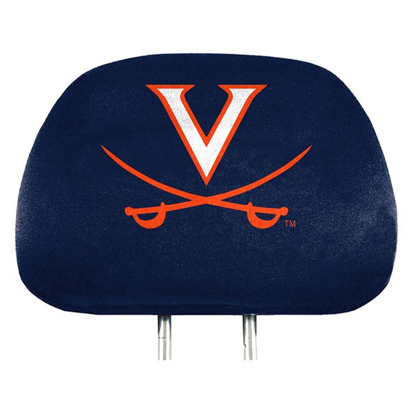  FanMats® - Headrest Covers with Printed Virginia Cavaliers Logo
