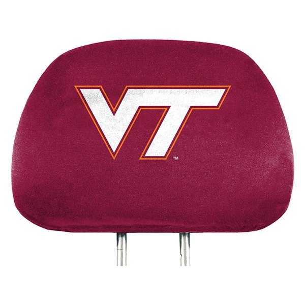  FanMats® - Headrest Covers with Printed Virginia Tech Hokies Logo