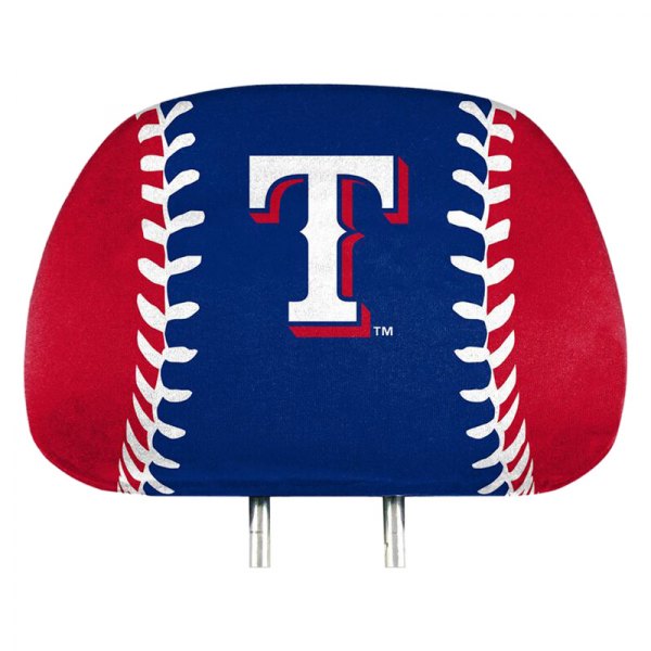  FanMats® - Headrest Covers with Printed Texas Rangers Logo