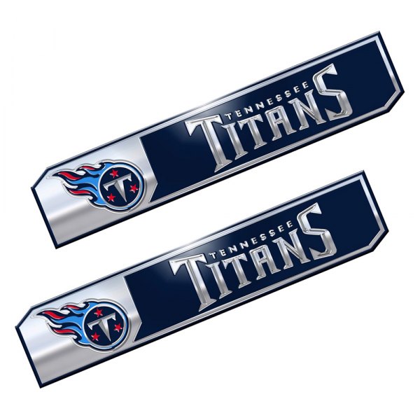 FanMats® - NFL "Tennessee Titans" Blue/Red Embossed Truck Emblems