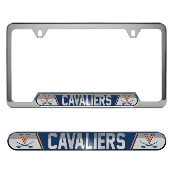 FanMats® - Collegiate Embossed License Plate Frame with University of Virginia