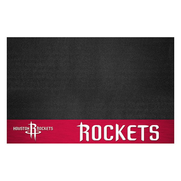 FanMats® 14205 - NBA "Houston Rockets" 26" x 42" Grill Mat with "R