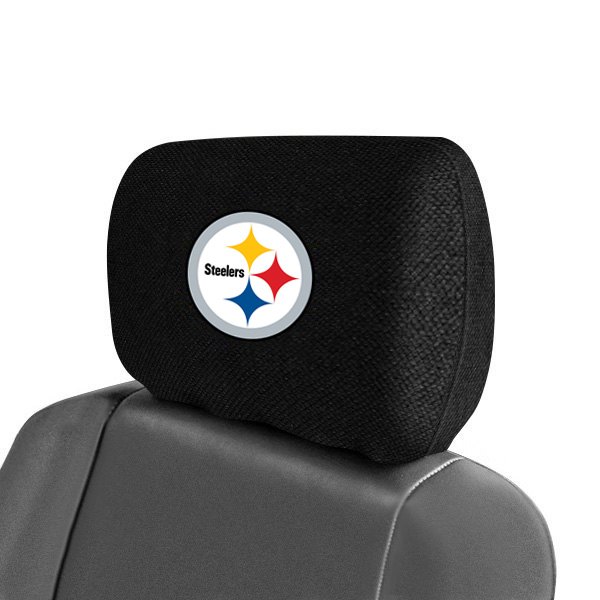  FanMats® - Headrest Covers with Embroidered Pittsburgh Steelers Logo