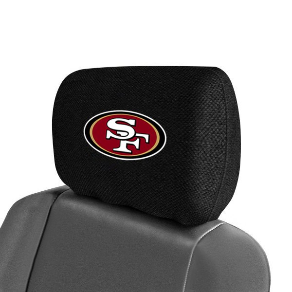  FanMats® - Headrest Covers with Embroidered San Francisco 49ers Logo
