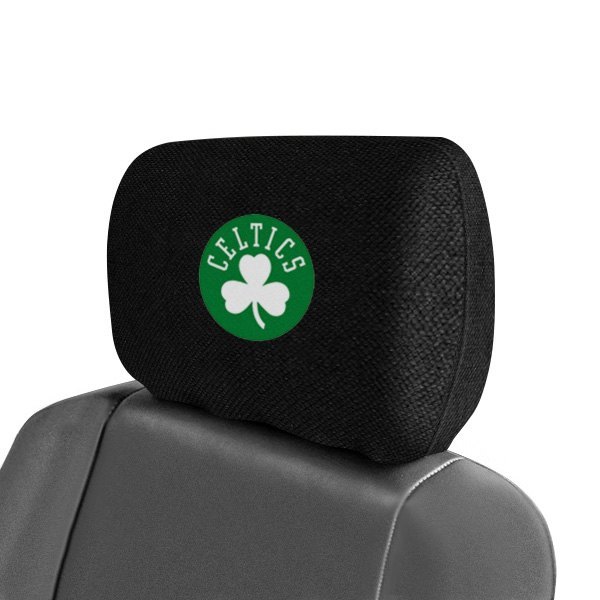  FanMats® - Headrest Covers with Embroidered Boston Celtics Logo