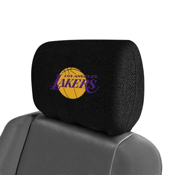  FanMats® - Headrest Covers with Embroidered Los Angeles Lakers Logo