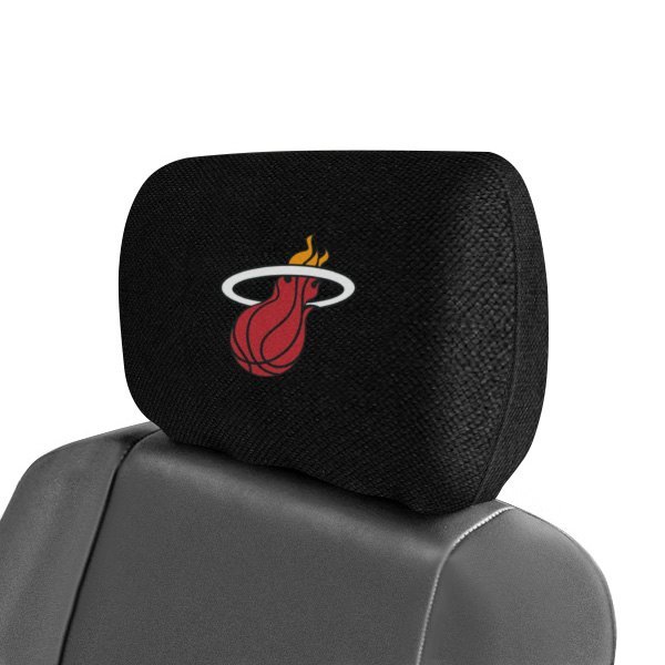  FanMats® - Headrest Covers with Embroidered Miami Heat Logo