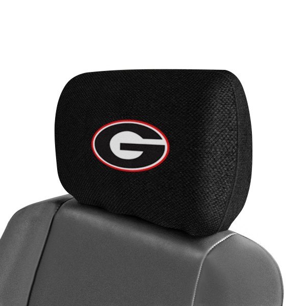  FanMats® - Headrest Covers with Embroidered University of Georgia - G Logo