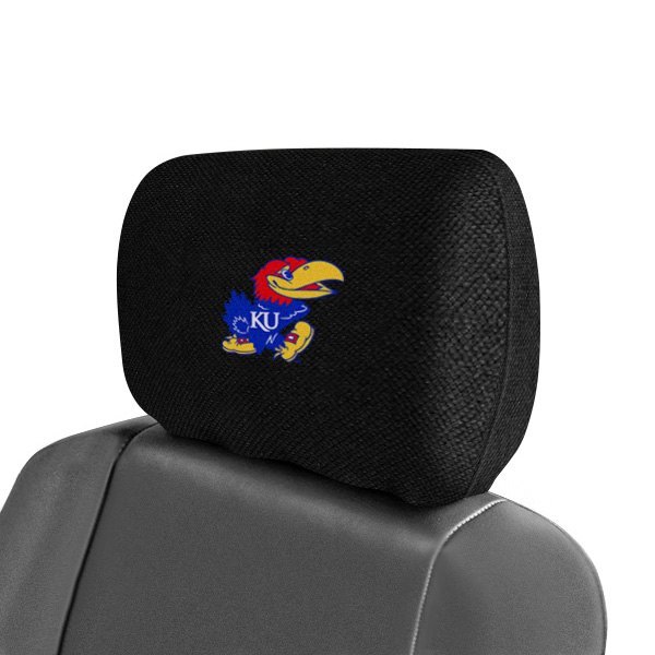  FanMats® - Headrest Covers with Embroidered University of Kansas Logo